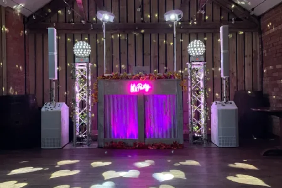 Rustic DJ booth